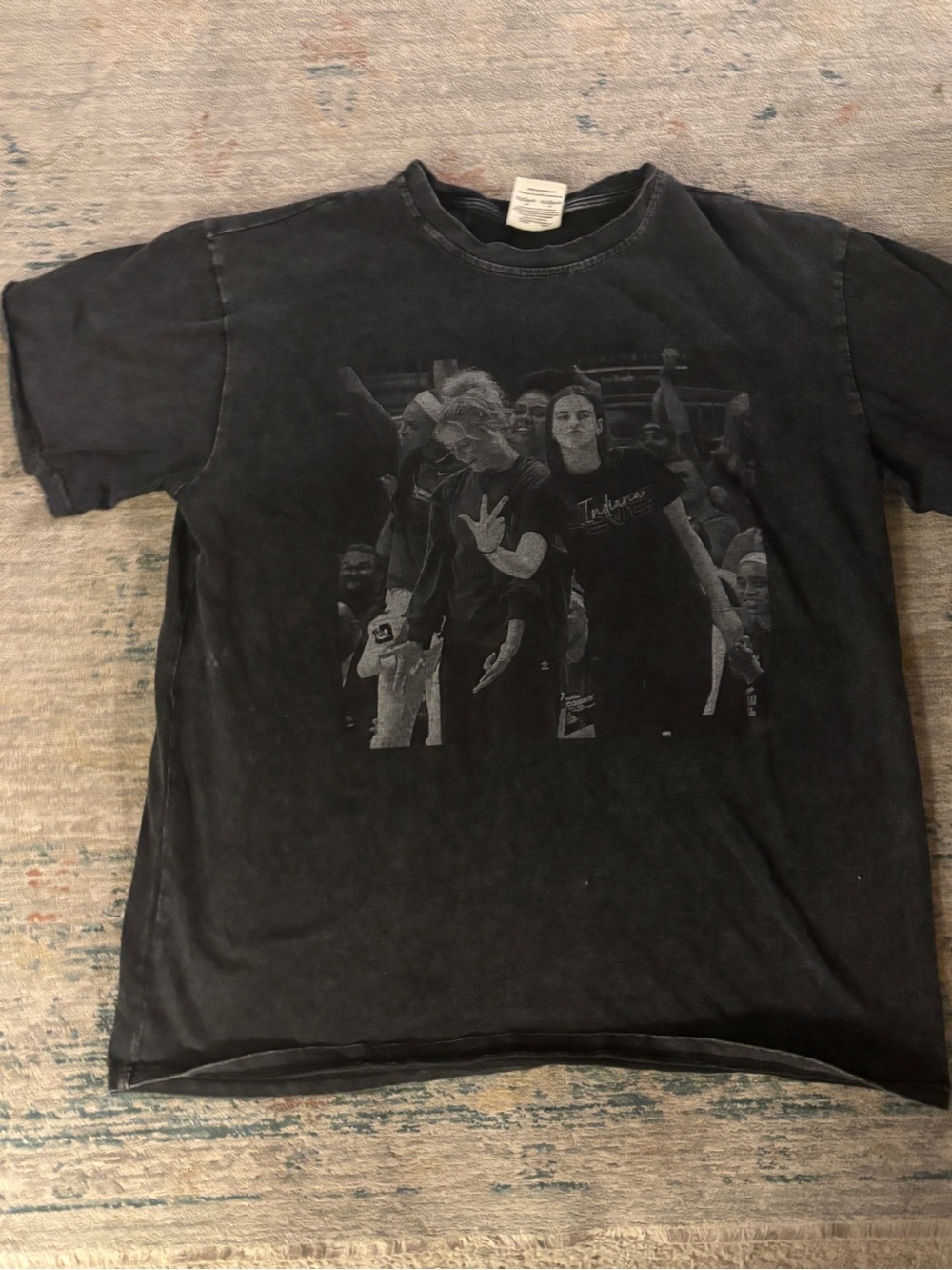Caitlyn Clark Black Photo Graphic Tee